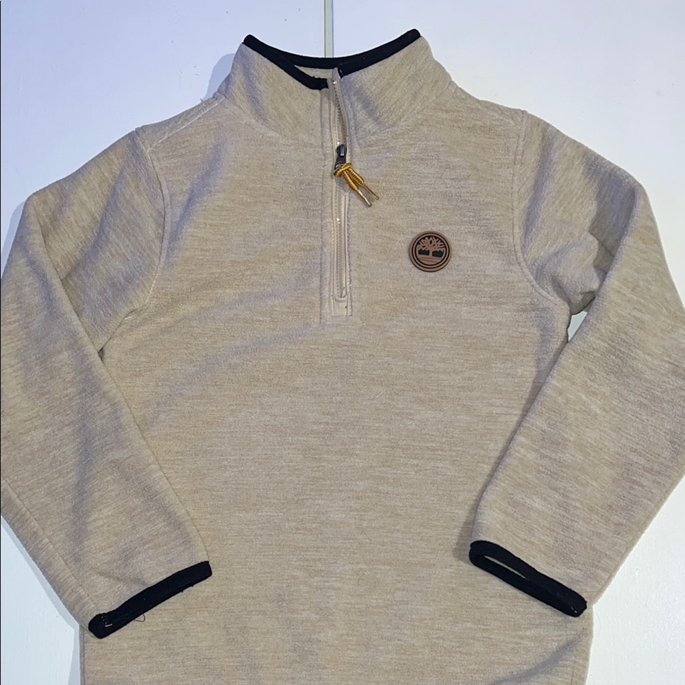 Timberland Light Tan Quarter-Zip Sweater